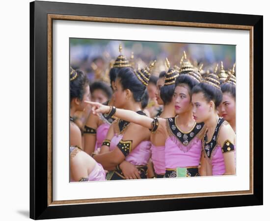 Annual Loy Krathong Festival in Sukhothai, Thailand-Alain Evrard-Framed Photographic Print