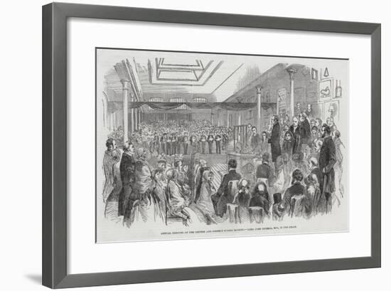 Annual Meeting of the British and Foreign School Society, Lord John Russell, Mp, in the Chair-null-Framed Giclee Print