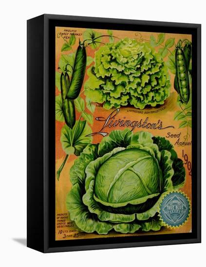 Annual Of True Blue Lettuce-Vintage Apple Collection-Framed Premier Image Canvas