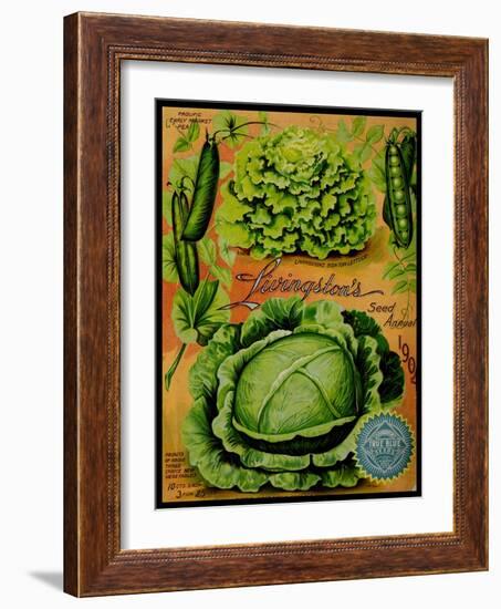 Annual Of True Blue Lettuce-Vintage Apple Collection-Framed Giclee Print