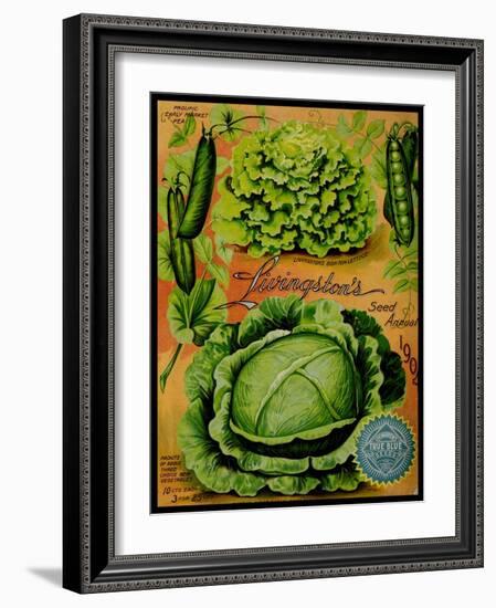 Annual Of True Blue Lettuce-Vintage Apple Collection-Framed Giclee Print