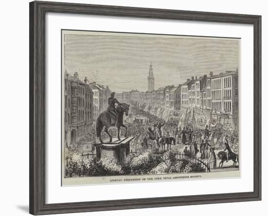 Annual Procession of the Cork Total Abstinence Society-null-Framed Giclee Print