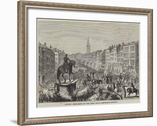 Annual Procession of the Cork Total Abstinence Society-null-Framed Giclee Print