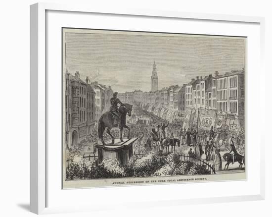 Annual Procession of the Cork Total Abstinence Society-null-Framed Giclee Print