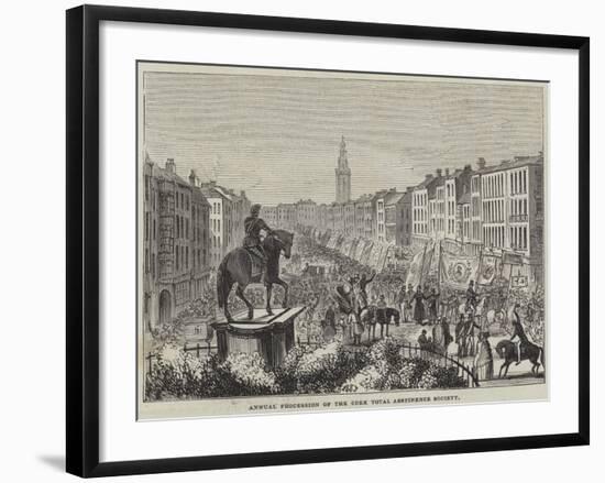 Annual Procession of the Cork Total Abstinence Society-null-Framed Giclee Print