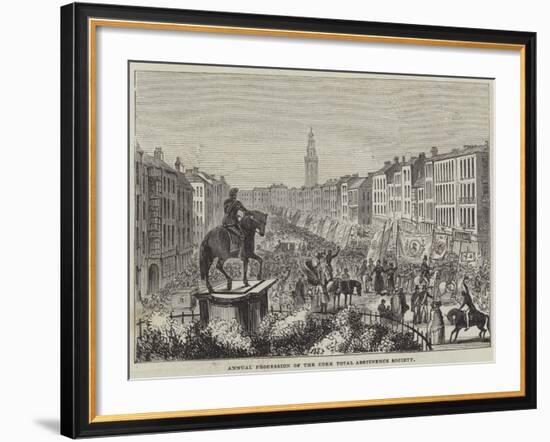 Annual Procession of the Cork Total Abstinence Society-null-Framed Giclee Print