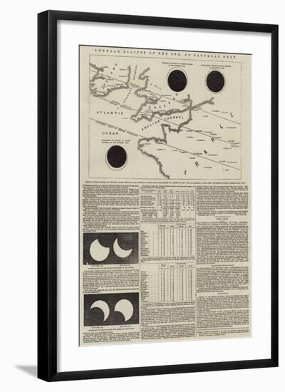 Annular Eclipse of the Sun, on Saturday Next-null-Framed Giclee Print