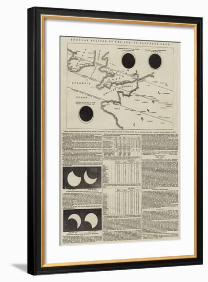 Annular Eclipse of the Sun, on Saturday Next-null-Framed Giclee Print