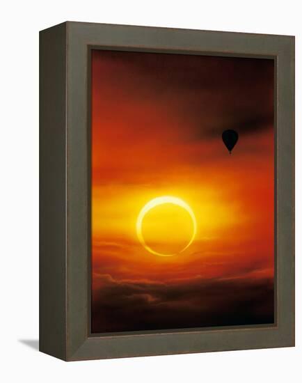 Annular Solar Eclipse-Detlev Van Ravenswaay-Framed Premier Image Canvas