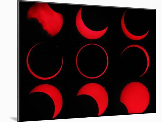 Annular Solar Eclipse-Laurent Laveder-Mounted Photographic Print