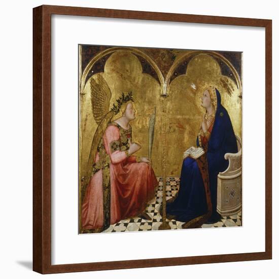Annunciation, 1344-Ambrogio Lorenzetti-Framed Giclee Print