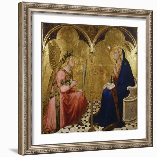 Annunciation, 1344-Ambrogio Lorenzetti-Framed Giclee Print