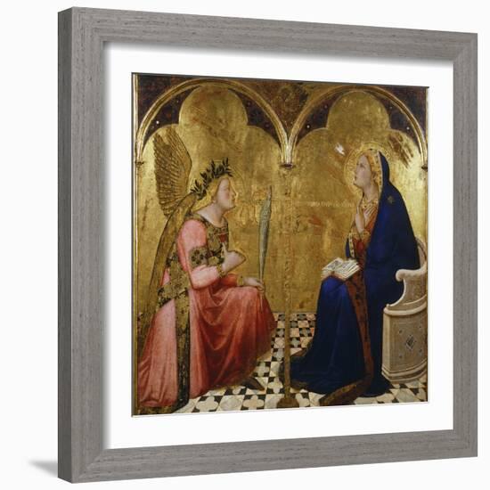 Annunciation, 1344-Ambrogio Lorenzetti-Framed Giclee Print