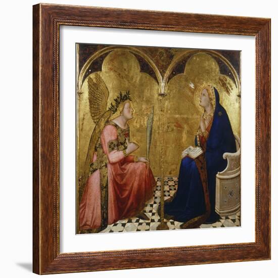 Annunciation, 1344-Ambrogio Lorenzetti-Framed Giclee Print