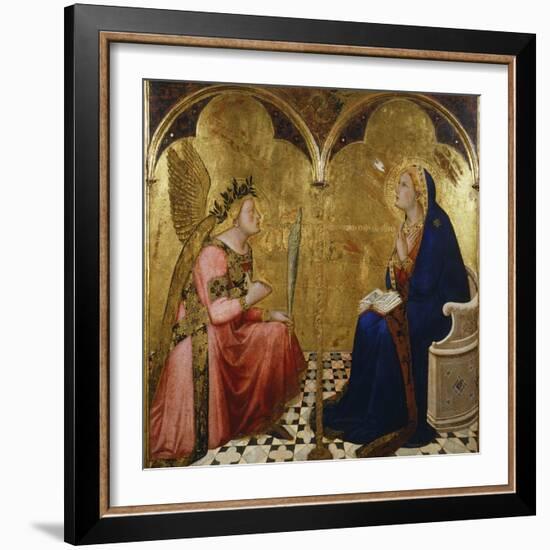 Annunciation, 1344-Ambrogio Lorenzetti-Framed Giclee Print