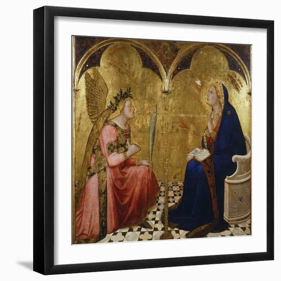 Annunciation, 1344-Ambrogio Lorenzetti-Framed Giclee Print