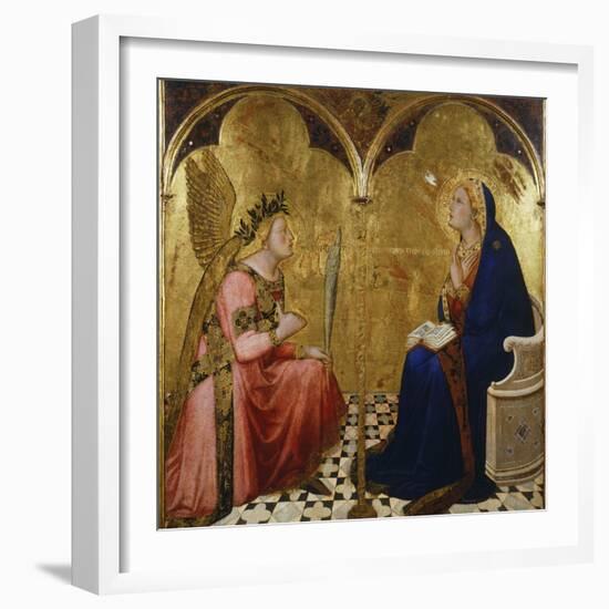 Annunciation, 1344-Ambrogio Lorenzetti-Framed Giclee Print