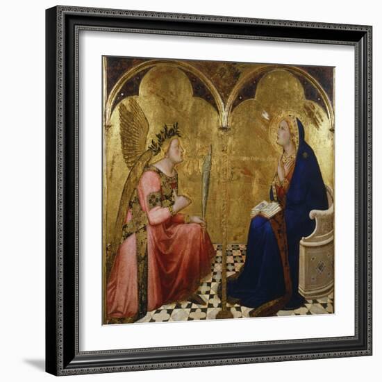 Annunciation, 1344-Ambrogio Lorenzetti-Framed Giclee Print