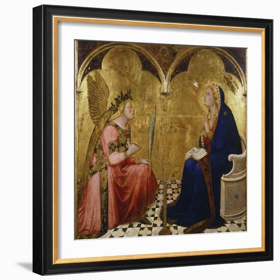 Annunciation, 1344-Ambrogio Lorenzetti-Framed Giclee Print