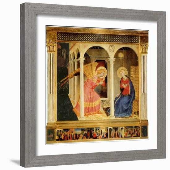 Annunciation, 1425-Fra Angelico-Framed Giclee Print
