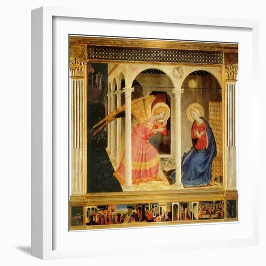 Annunciation, 1425-Fra Angelico-Framed Giclee Print