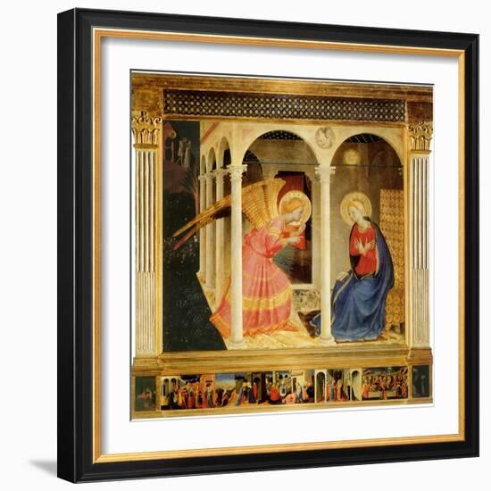 Annunciation, 1425-Fra Angelico-Framed Giclee Print