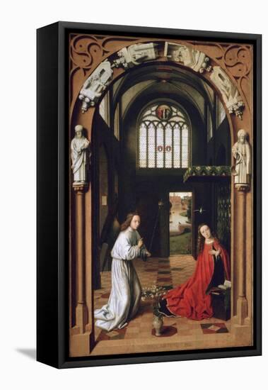 Annunciation, 1452-Petrus Christus-Framed Premier Image Canvas