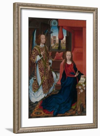 Annunciation, 1465-75-Hans Memling-Framed Giclee Print