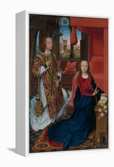 Annunciation, 1465-75-Hans Memling-Framed Premier Image Canvas