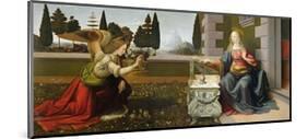 Annunciation, 1472-75-Leonardo da Vinci-Mounted Giclee Print