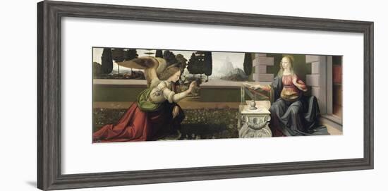 Annunciation, 1472-75-Leonardo da Vinci-Framed Giclee Print