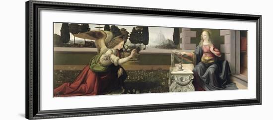 Annunciation, 1472-75-Leonardo da Vinci-Framed Giclee Print