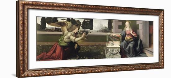 Annunciation, 1472-75-Leonardo da Vinci-Framed Giclee Print