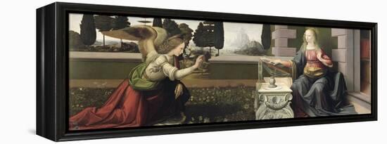 Annunciation, 1472-75-Leonardo da Vinci-Framed Premier Image Canvas