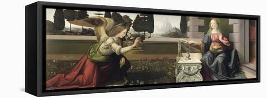 Annunciation, 1472-75-Leonardo da Vinci-Framed Premier Image Canvas