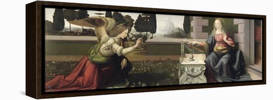 Annunciation, 1472-75-Leonardo da Vinci-Framed Premier Image Canvas