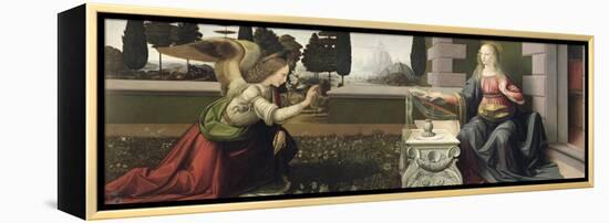 Annunciation, 1472-75-Leonardo da Vinci-Framed Premier Image Canvas