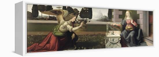 Annunciation, 1472-75-Leonardo da Vinci-Framed Premier Image Canvas