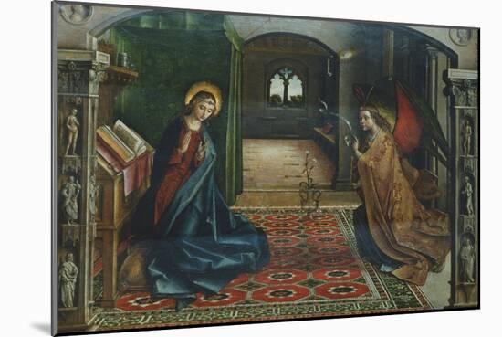 Annunciation, 1485-Pedro Berruguete-Mounted Giclee Print