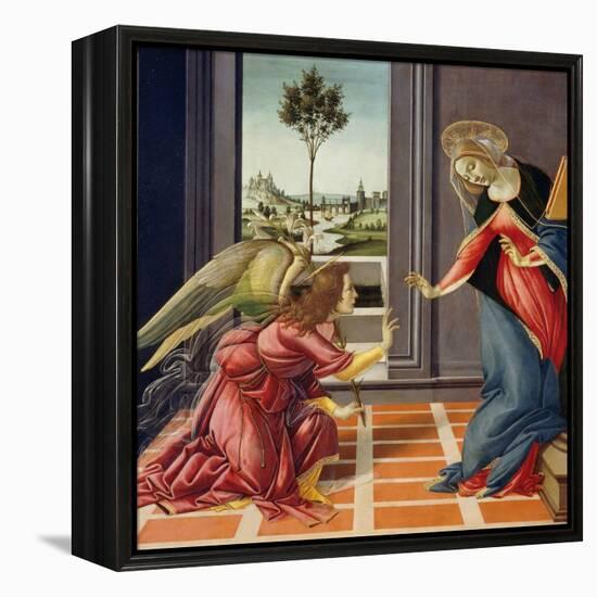 Annunciation, 1489-1490-Sandro Botticelli-Framed Premier Image Canvas