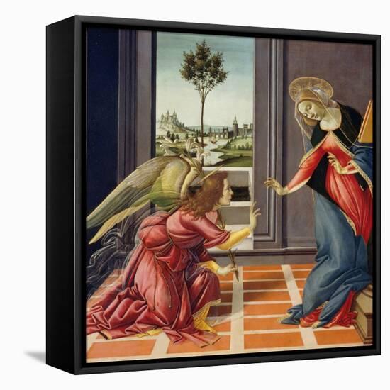 Annunciation, 1489-1490-Sandro Botticelli-Framed Premier Image Canvas