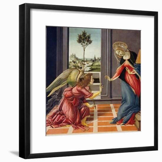 Annunciation, 1489-1490-Sandro Botticelli-Framed Giclee Print