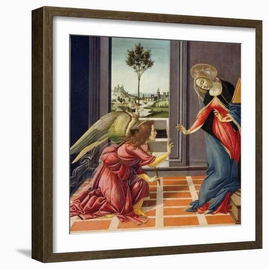 Annunciation, 1489-1490-Sandro Botticelli-Framed Giclee Print