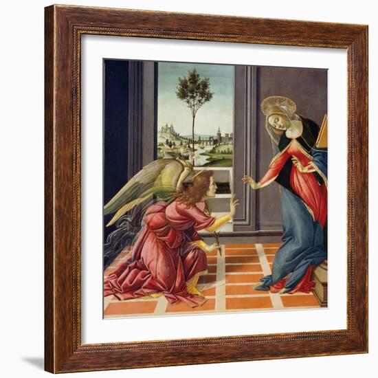 Annunciation, 1489-1490-Sandro Botticelli-Framed Giclee Print