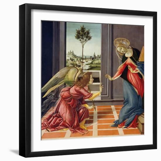 Annunciation, 1489-1490-Sandro Botticelli-Framed Giclee Print