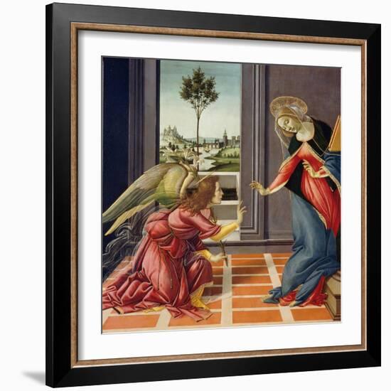 Annunciation, 1489-1490-Sandro Botticelli-Framed Giclee Print