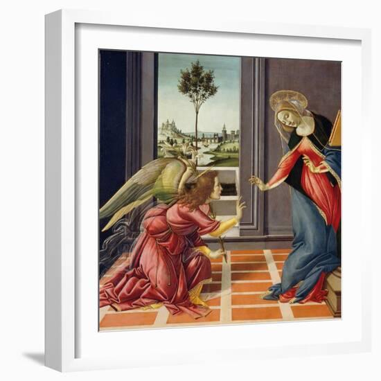 Annunciation, 1489-1490-Sandro Botticelli-Framed Giclee Print