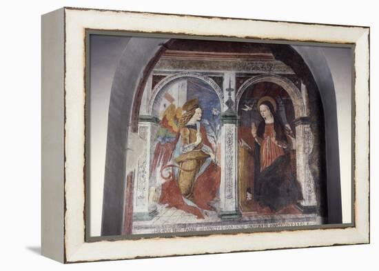 Annunciation, 1491-Carlo Crivelli-Framed Premier Image Canvas