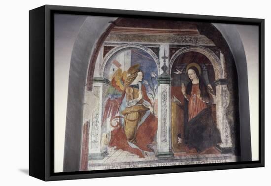 Annunciation, 1491-Carlo Crivelli-Framed Premier Image Canvas