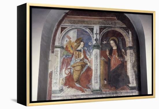 Annunciation, 1491-Carlo Crivelli-Framed Premier Image Canvas